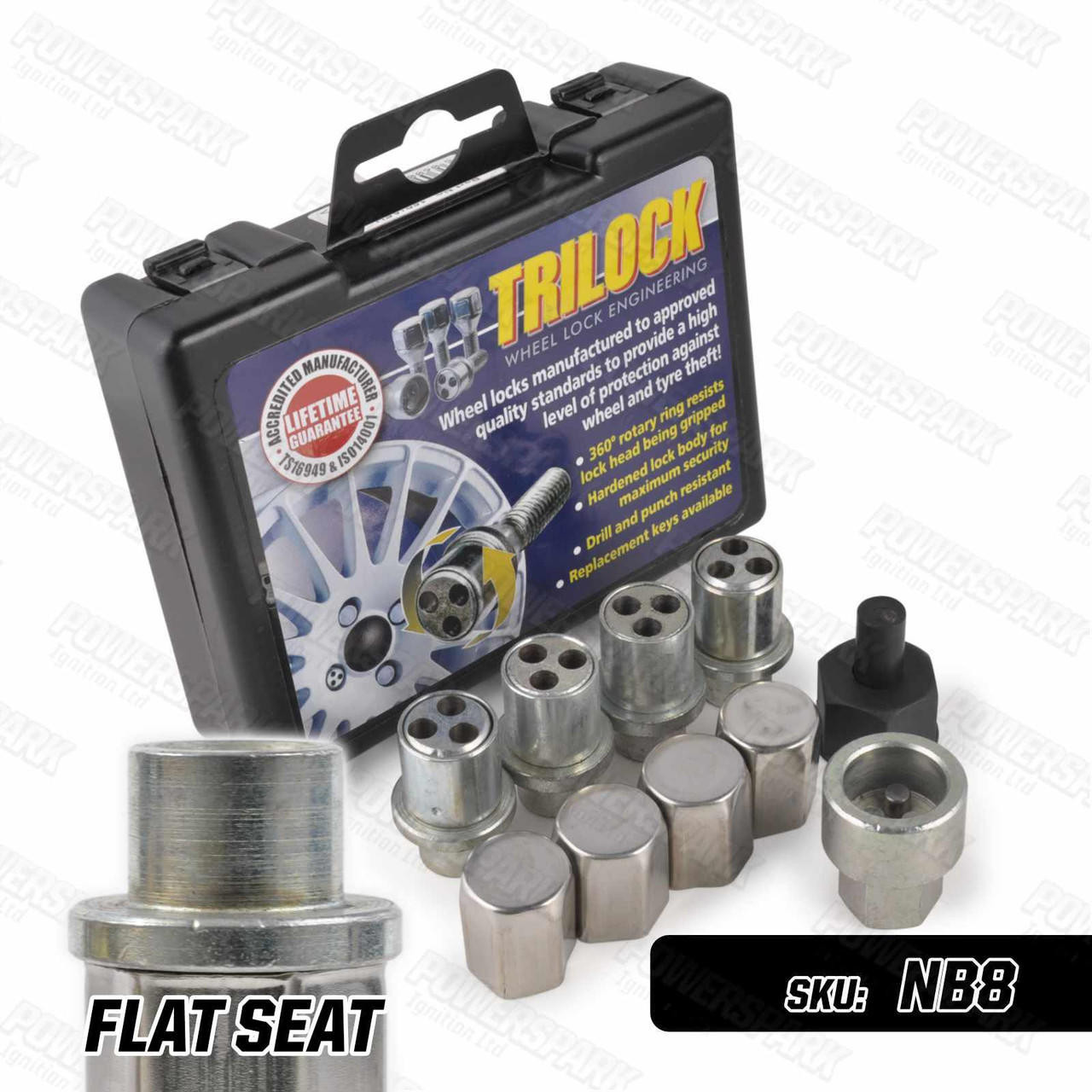 Trilock Unique Locking Alloy Wheel Nuts AFH for Classic Austin / BL Mini up to 1988