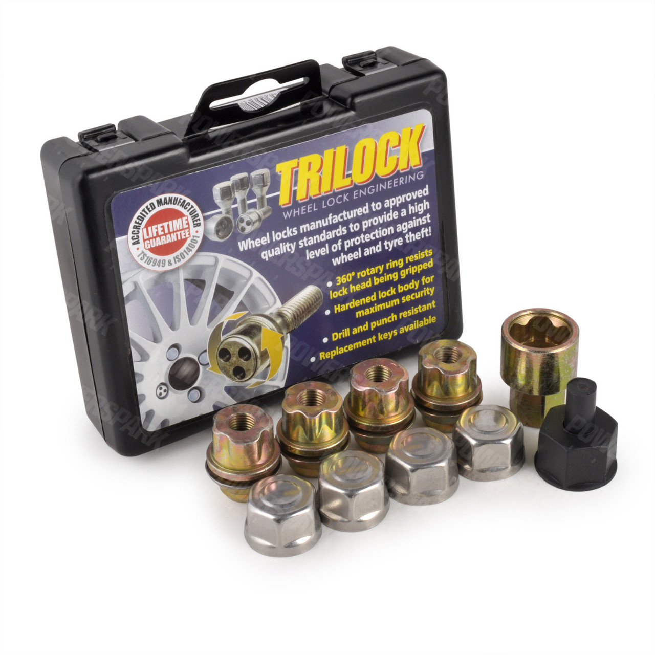 Trilock Unique Locking Alloy Wheel Nut Set HFH/B for Classic Mini 1988 - 2000