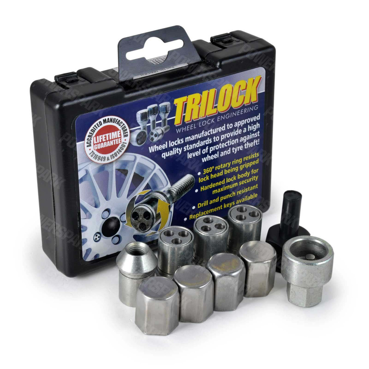 Trilock Locking Steel Wheel Nut Set AFH for Classic Austin British Leyland Mini up to 1988