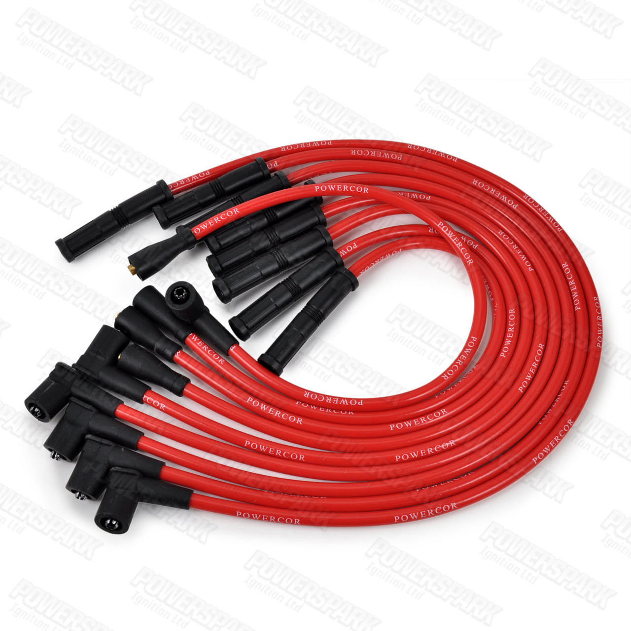 Powerspark Rover P6 V8 Powercor 10mm Performance Double Silicone Race Spec HT Leads