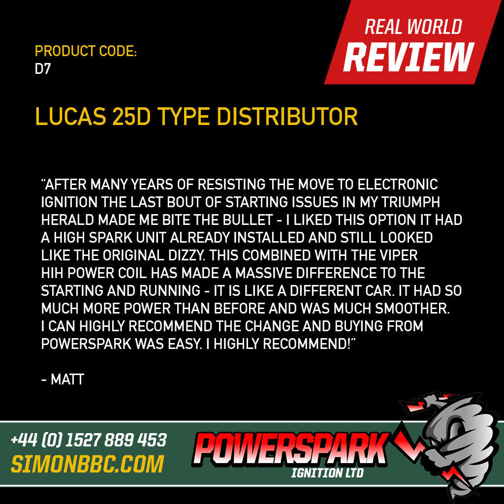 Review of Powerspark Lucas 25D Type Distributor