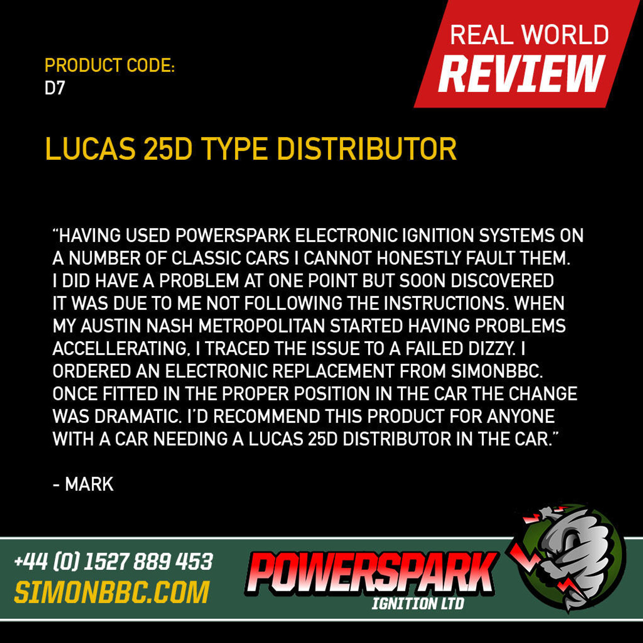 Powerspark Lucas 25D Type Distributor