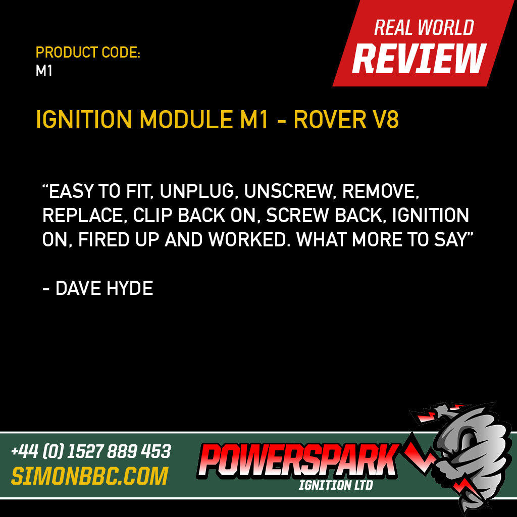 Rover V8 Distributor Ignition Module and Linking Lead
