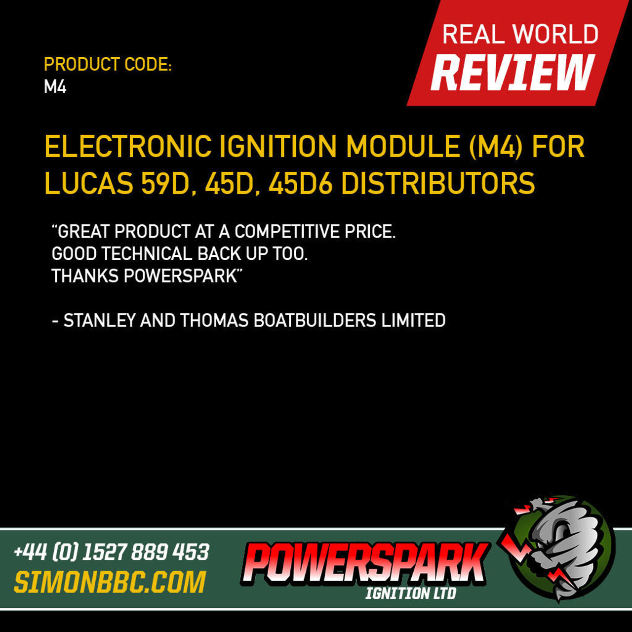 Powerspark Electronic Ignition Module to suit Lucas 25D, 59D, 45D4 & 45D6 Distributors