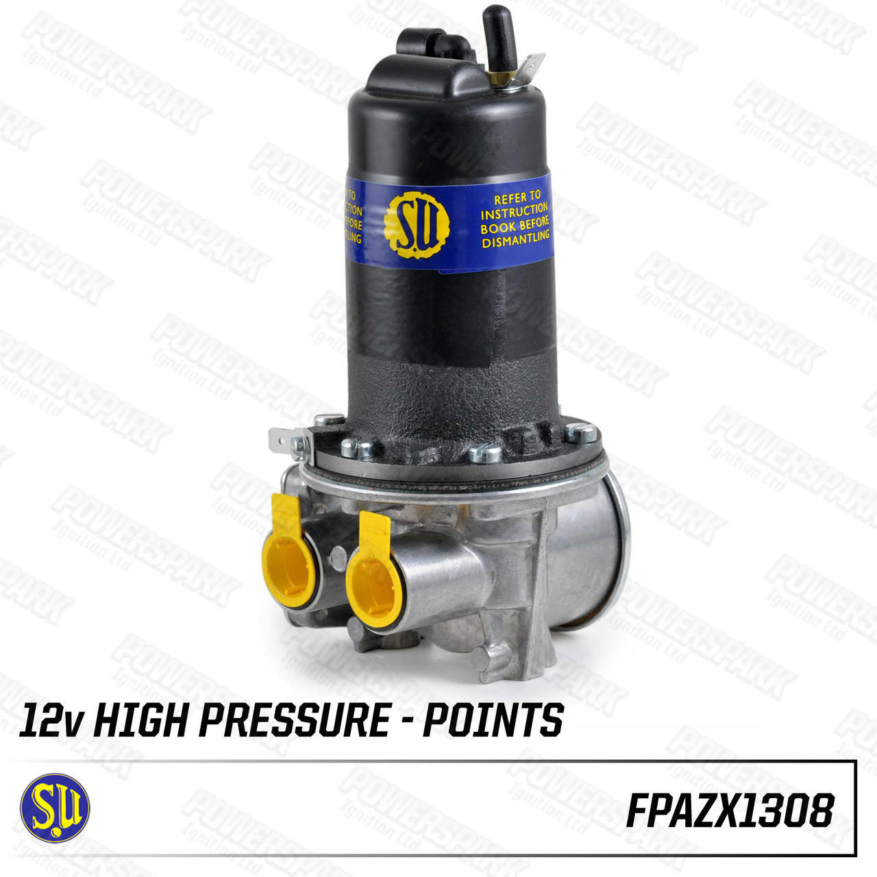 SU Genuine SU AZX1308 Points Dual Polarity Fuel Pump 12v 3.8 psi