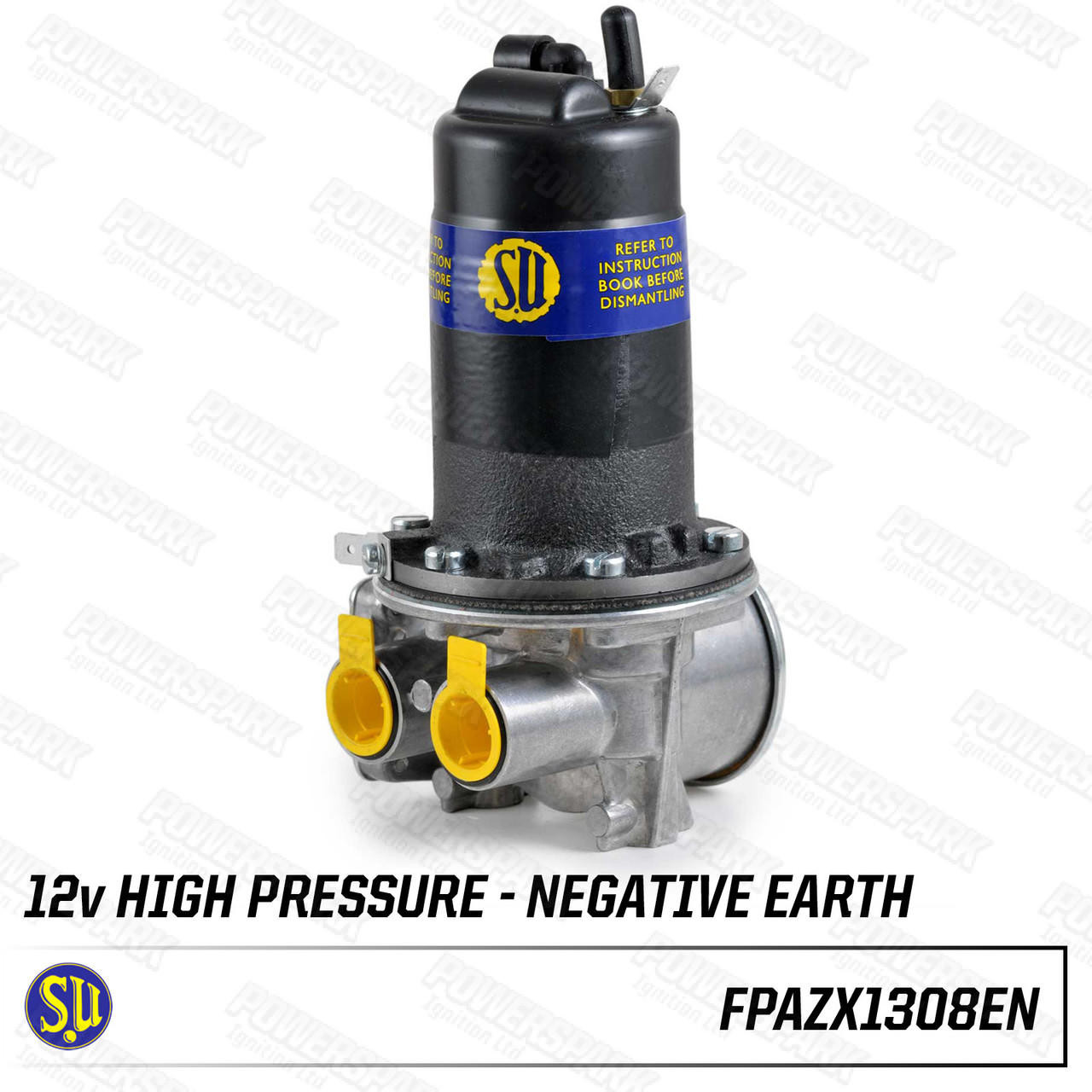 SU Genuine SU AZX1308EN Negative Earth Electronic Fuel Pump 12v 3.8 psi