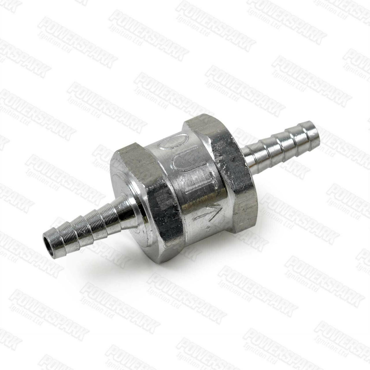  6mm 1/4" Alloy Inline Push On Non Return Valve One Way Fuel Petrol and Diesel
