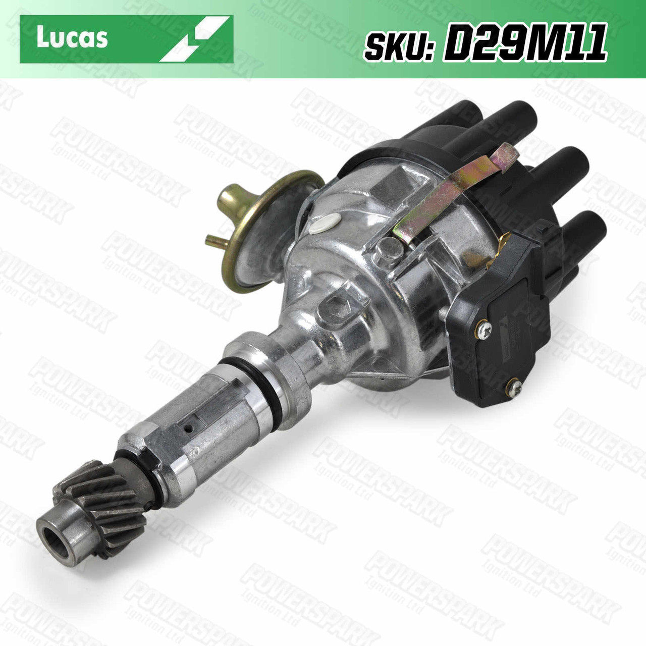 Powerspark Lucas 35D distributor for early pre-1976 Rover V8 fitted with Lucas DAB118 electronic amplifier