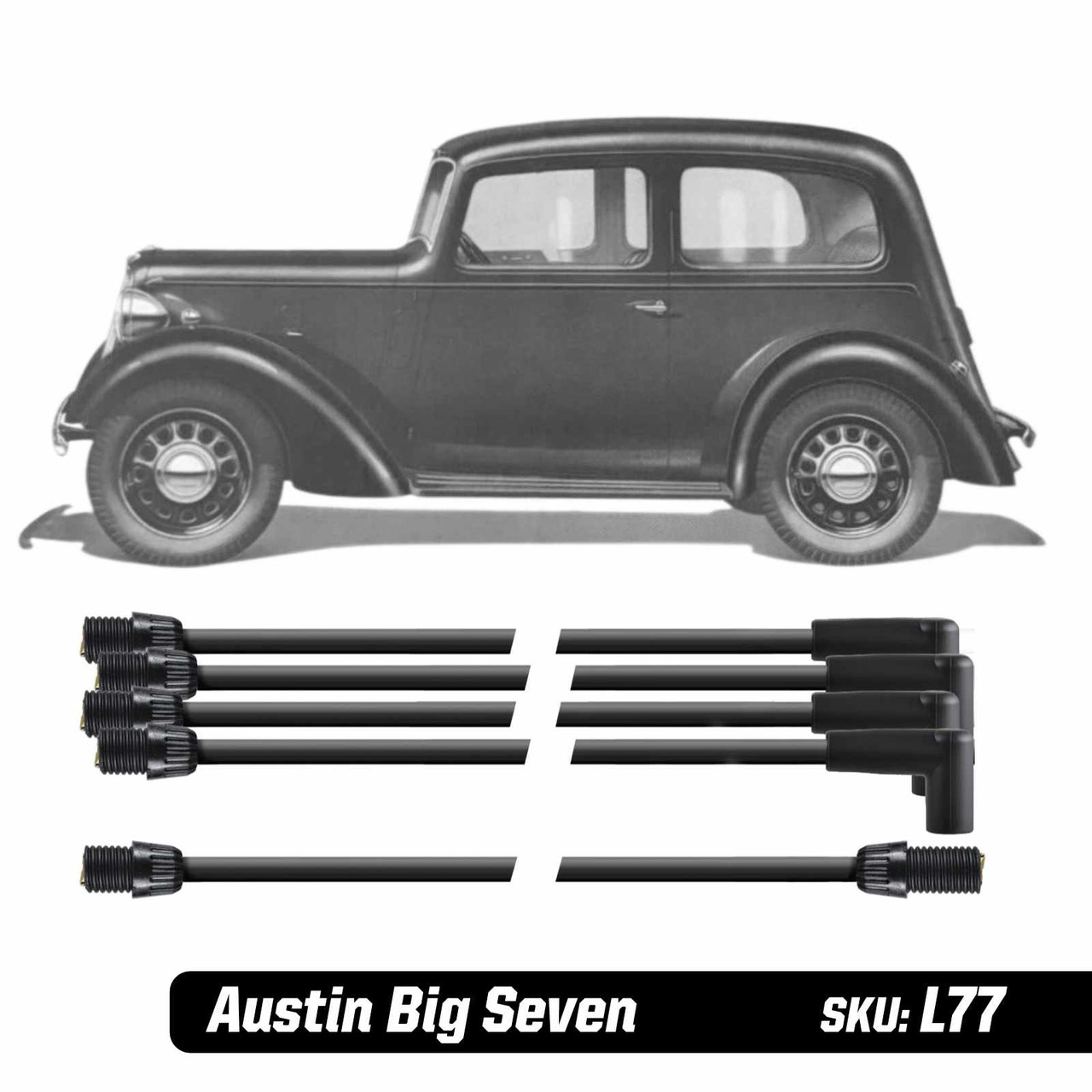 Powerspark Austin Big Seven HT Leads 7mm Double Silicone Powerspark Austin Big Seven HT Leads 7mm Double Silicone