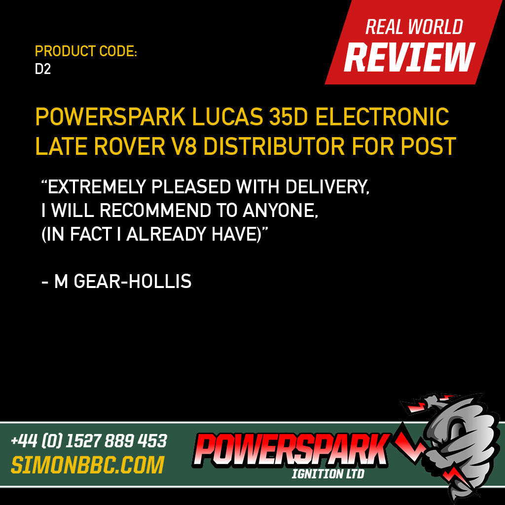 Powerspark Lucas 35D Rover V8 electronic distributor customer review 1