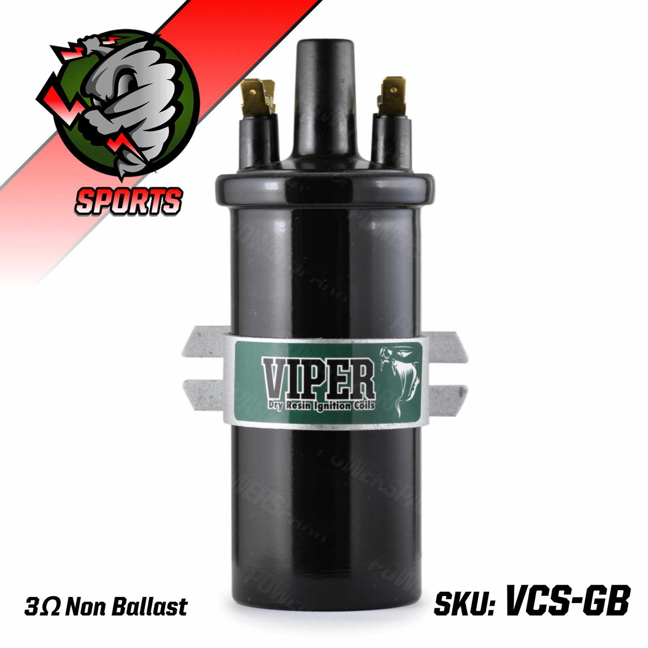 Viper Dry Ignition Coil Sports  GLOSS BLACK