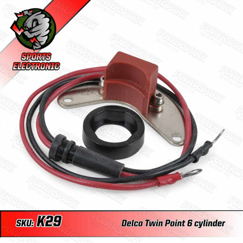 Powerspark Powerspark Electronic Ignition Kit for Delco Twin Point 6 Cyl Distributor K29