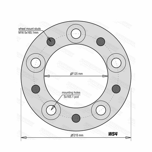 Bulldog Set of 4 Bulldog 30mm Wheel Spacers to fit Land Rover Defender, Discovery 1 and RRC Non Hub Centric