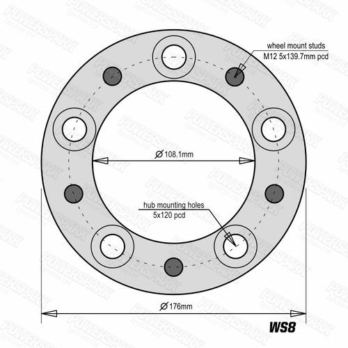 Bulldog Set of 4 Bulldog 30mm Wheel Spacers To Fit Suzuki Jimny, Vitara and X-90