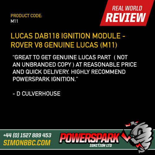 Lucas DAB118 Ignition Module - Rover V8 Genuine Lucas (M11)