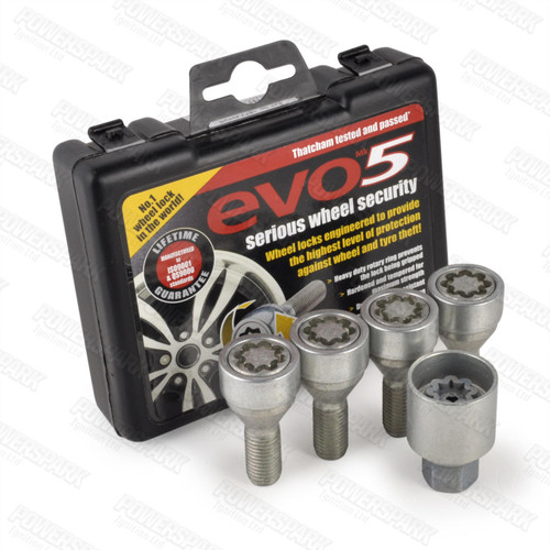Evo MK5 Evo MK5 Locking Alloy Wheel Bolts 187/5 for Dacia, Vauxhall, Nissan and Saab