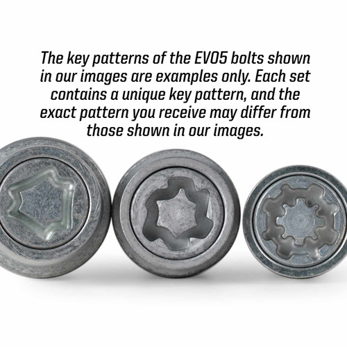 Evo MK5 Locking Alloy Wheel Bolts 863/5 for Land rover Discovery 3 and Range Rover Sport set of 5