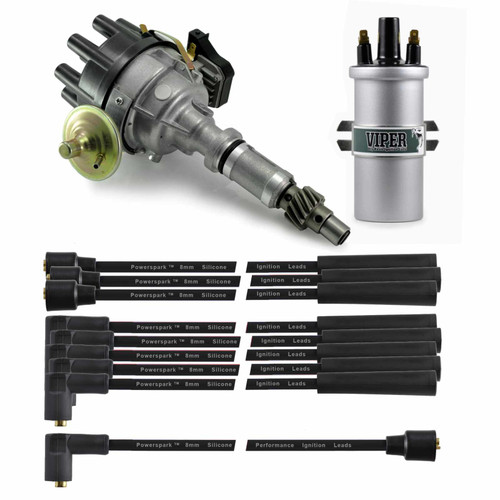 Stromgeër Powerspark Viper Rover V8 Viper High Energy Distributor Ignition Bundle - Post 1976