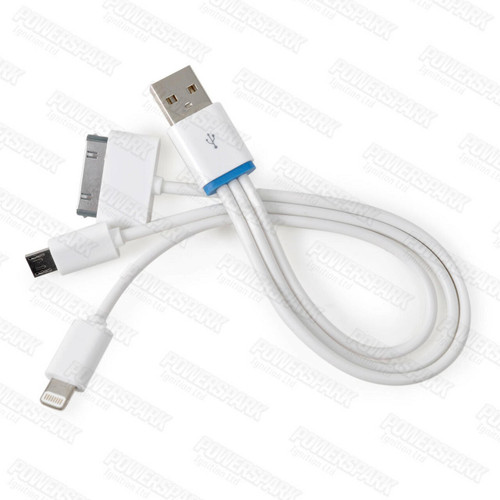 Way USB to USB2 and Apple Lightning and Apple 30 Pin Cable