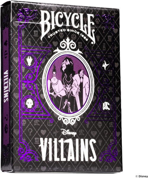 Bicycle Disney Villains Playing Cards - Purple Theme Playing Cards