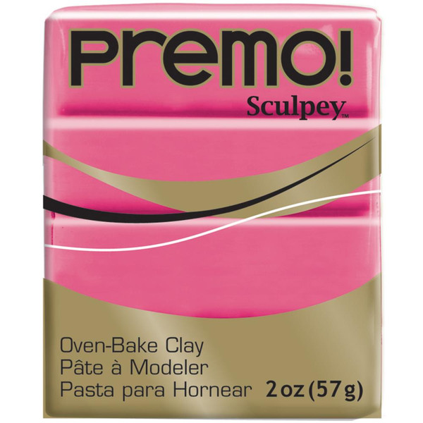 Sculpey Premo Clay 2oz Fluorescent Pink