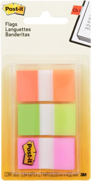 Post-it 60 flags in On-the-Go Dispenser