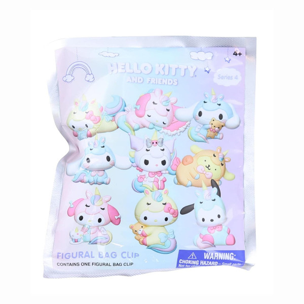 Hello Kitty Series 4 3D Foam Bag Clip - 1 Random Blind Bag