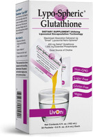 LivOn Laboratories Lypo-Spheric Glutathione, 30 Packets, 0.2 fl oz each, box