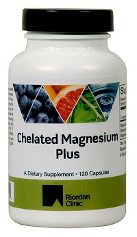 Chelated Magnesium Plus, 120 Capsules Riordan Clinic Nutrient Store