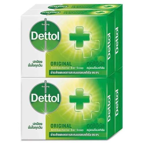 Dettol Hand and Body Bar Soap Original 60g Pack of 4 Bars
