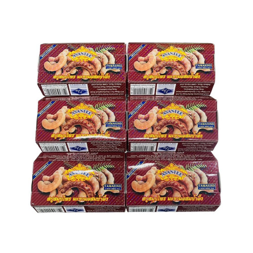 Asantee Tamarind Herbal Soap Bar 6 Pack Natural AHA Exfoliating