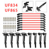 2018-2022 Ford F-250 F-350 E-350 Super Duty 6.2L V8 8 Ignition Coil+16 Spark Plug+8 Wires UF834 UF865 Generic