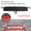 2008-2012 Chevrolet Malibu Rear High Mount Third Brake Light Lamp 15271122 Black Generic