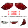 2010-2015 Lexus RX350 Base/ F Sport/ Sportdesign Left+Right Rear Bumper Reflector 814900E010 814800E010 Red Generic