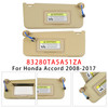 2008-2017 Honda Accord Pair Of Beige Sun Visor 83280TA5A51ZA Generic