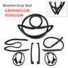 1990-1996 Chevrolet Corvette C4 Coupe 6PCS Seal Weatherstrip Kit Waterproof Sealing Strip GM9096GGW 9096GGW Generic