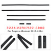 2010-2024 Toyota 4Runner 6PCS Roof Drip Molding Weatherstrip 75552-35070 75551-35080 Generic
