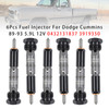 1989-1993 Dodge Cummins 5.9L 12v 6Pcs Fuel Injector 0432131837 3919350 Generic