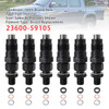 Toyota 3L Hilux Hiace 2.8L Engine 6Pcs Fuel Injector 23600-59105 Generic