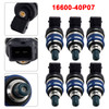 1989-1996 Nissan 300ZX 3.0L V6 Turbocharged 6Pcs Fuel Injector 16600-40P07 Generic