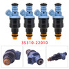 1994-1998 Hyundai Excel X3 1.5L 4 Cyl 4Pcs Fuel Injector 35310-22010 Generic