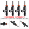 1998-2002 Audi TT 8N 3Roadster 8N9 1.8 4Pcs Fuel Injector 0280155897 06A906031S Generic