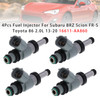 2013-2015 Subaru BRZ H4 2.0L 4Pcs Fuel Injector 16611-AA860 Generic
