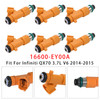 2009-2023 Nissan 370Z 3.7L V6 6Pcs Fuel Injector 16600-EY00A Generic