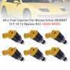 Nissan Silvia-S14 S1 S2 6Pcs Fuel Injector 16600-RR543 Generic