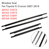 2007-2014 Toyota FJ Cruiser 4PCS Door Window Moulding Trim Seal Belt Weatherstrip Generic