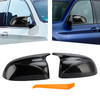 2018-2022 BMW x3/x4/ix3 2Pcs Gloss Carbon Fiber Pattern Door Wing Mirror Cover Generic