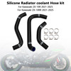 2021-2025 Kawasaki ZX-10R ZX-10RR Silicone Radiator coolant Hose kit Black Generic