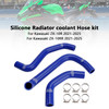 2021-2025 Kawasaki ZX-10R ZX-10RR Silicone Radiator coolant Hose kit Blue Generic