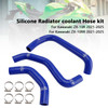 2021-2025 Kawasaki ZX-10R ZX-10RR Silicone Radiator coolant Hose kit Blue Generic